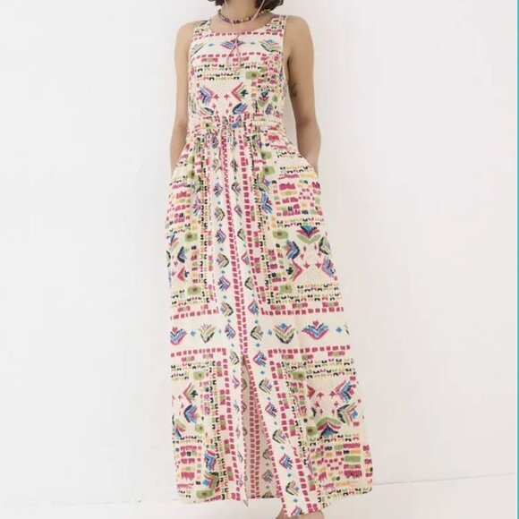 FatFace Carmen Trail Marks Maxi Dress - Picture 1 of 5